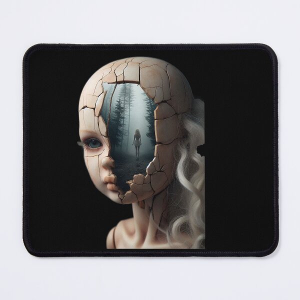Item preview, Broken Porcelain Mind – Lost in the Foggy Woods designed and sold by LujziWorld.