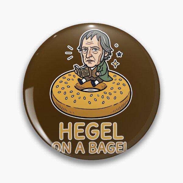Item preview, Hegel on a Bagel Philosophy Pun designed and sold by Blupunk.