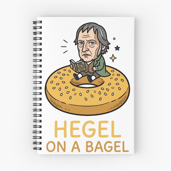 Item preview, Hegel on a Bagel Philosophy Pun designed and sold by Blupunk.