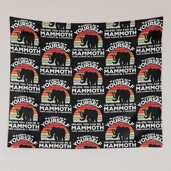 Item preview, Vintage Sunset Retro Be A Wooly Mammoth Funny Men Women designed and sold by sunnonoli.