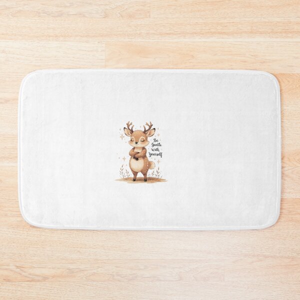 Item preview, Be Gentle With Yourself Cute Deer Mental Health Watercolor designed and sold by AQUILAKREO.