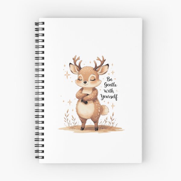 Item preview, Be Gentle With Yourself Cute Deer Mental Health Watercolor designed and sold by AQUILAKREO.