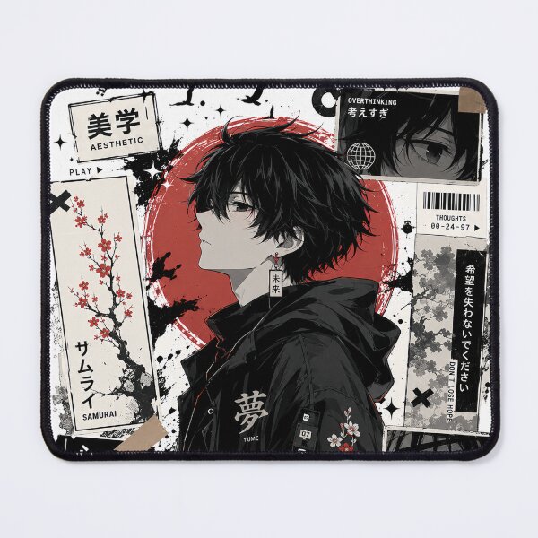 Item preview, Japanese Aesthetic Anime Boy Samurai Collage designed and sold by arildesings.