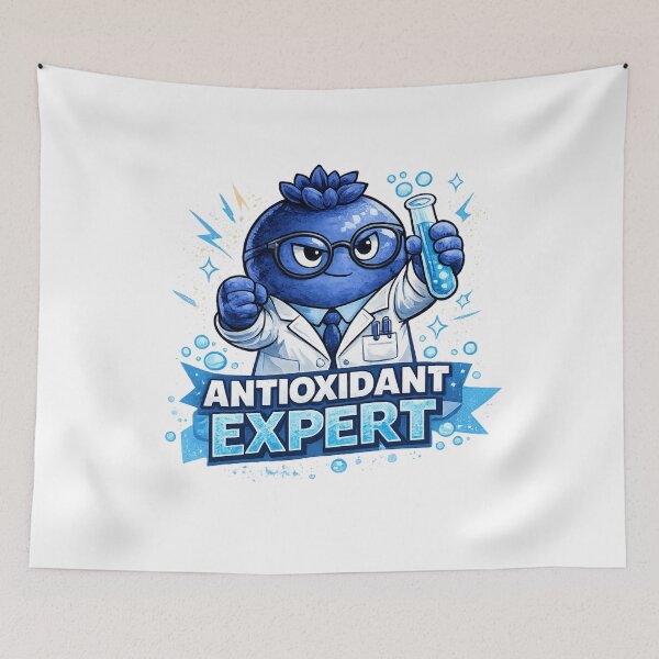 Item preview, Antioxidant Expert Funny Scientist Blueberry Lab Coat Design designed and sold by irfanshikh.