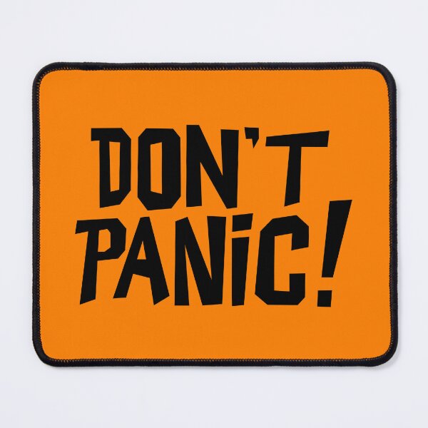 Item preview, NDVH Don't Panic - Orange 2 H2G2 designed and sold by Nik’s T-Shirts.