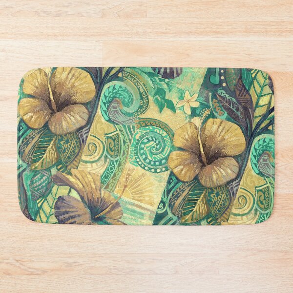 Item preview, Seafoam Sea Hawaii Abstract - Coastal Resort Floral Art designed and sold by sunnthreads.
