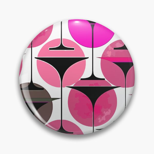 Item preview, Atomic Fifties Inspired Martinis In Magenta And Pink designed and sold by taiche.