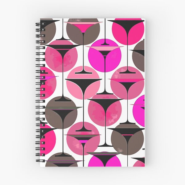 Item preview, Atomic Fifties Inspired Martinis In Magenta And Pink designed and sold by taiche.