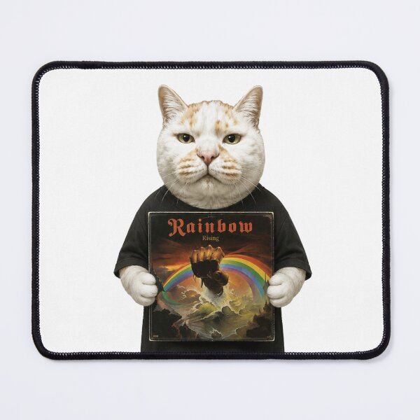 Item preview, Rising Rainbow Cat: Classic Rock Vinyl Collector designed and sold by Komatoya.