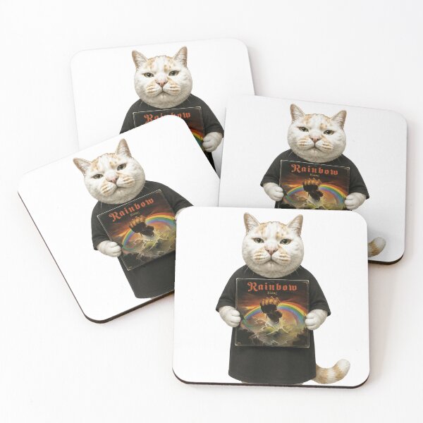 Item preview, Rising Rainbow Cat: Classic Rock Vinyl Collector designed and sold by Komatoya.