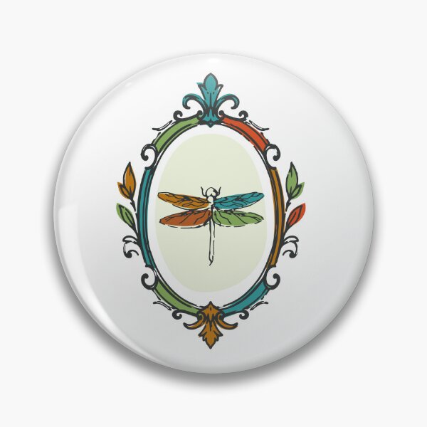 Item preview, Color Academy Dragonfly Victorian Frame Art designed and sold by ericcasar.