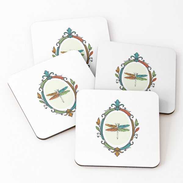 Item preview, Color Academy Dragonfly Victorian Frame Art designed and sold by ericcasar.