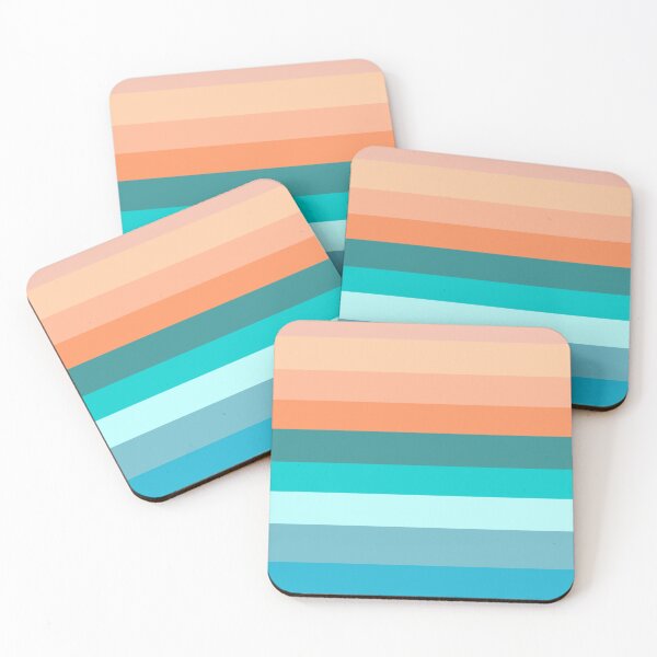 Item preview, Sea and Coral Stripes  designed and sold by JaygiesDesign.