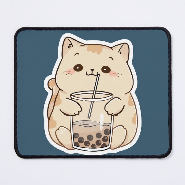 Item preview, Cat holding boba designed and sold by Phongphut.