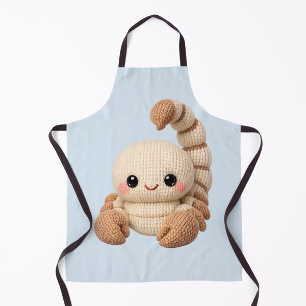 Item preview, Cute Scorpius Scorpion Plush Zodiac Nursery | Kawaii Knitted Astrology Art designed and sold by Moons Studio.
