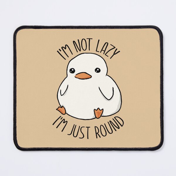 Item preview, I'm Not Lazy I'm Just Round designed and sold by RetroChunky®.