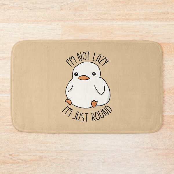 Item preview, I'm Not Lazy I'm Just Round designed and sold by RetroChunky®.
