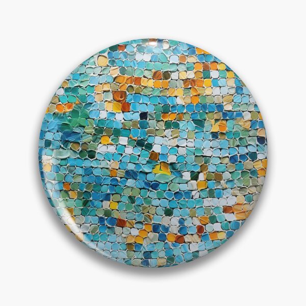 Item preview, Teal Pebble Micro Mosaic Seamless Photo Texture designed and sold by DigitaICraft.