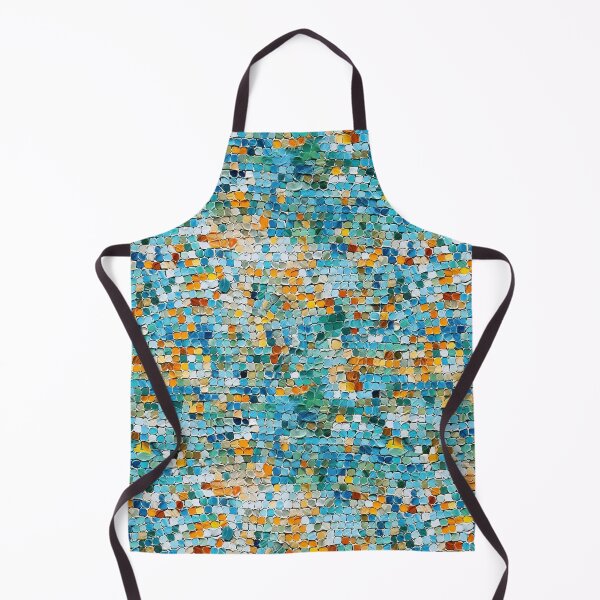 Aperçu de l'œuvre Texture photo sans couture micro mosaïque de galets turquoise créée et vendue par DigitaICraft.
