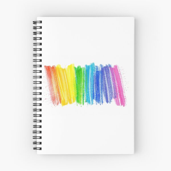 Item preview, Vibrant hand-drawn rainbow scribble created with wax pastels designed and sold by MiraCleAI.