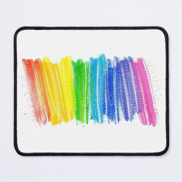 Item preview, Vibrant hand-drawn rainbow scribble created with wax pastels designed and sold by MiraCleAI.