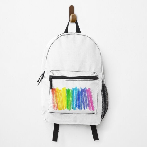 Item preview, Vibrant hand-drawn rainbow scribble created with wax pastels designed and sold by MiraCleAI.