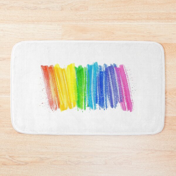Item preview, Vibrant hand-drawn rainbow scribble created with wax pastels designed and sold by MiraCleAI.