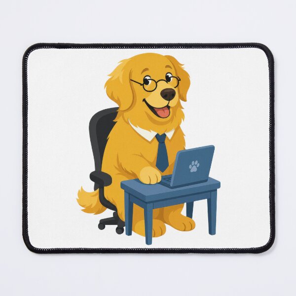Item preview, WFH Dog Humor Best Coworker Golden designed and sold by zoughlal.