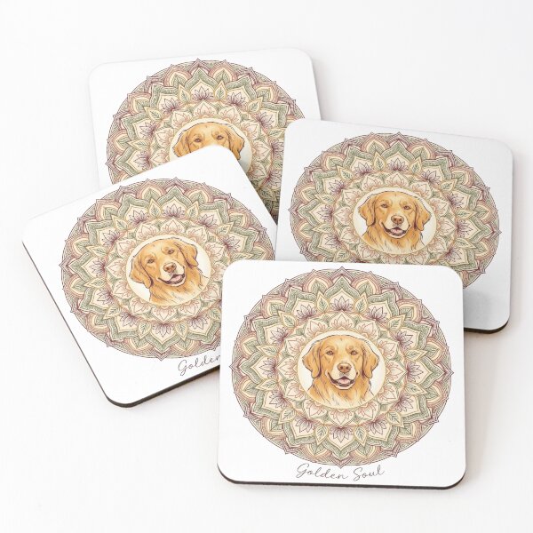 Item preview, Boho Golden Retriever Mandala Soul designed and sold by zoughlal.