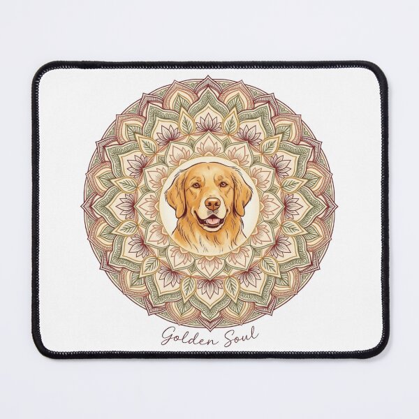 Item preview, Boho Golden Retriever Mandala Soul designed and sold by zoughlal.