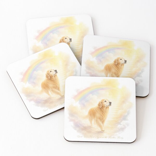 Item preview, Dog Memorial Rainbow Bridge Golden designed and sold by zoughlal.