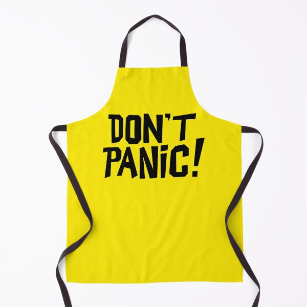 Item preview, NDVH Don't Panic - Yellow 2 H2G2 designed and sold by Nik’s T-Shirts.