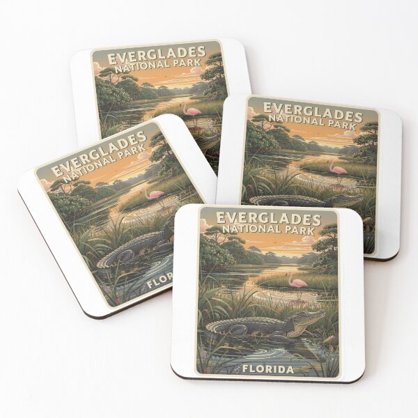 Item preview, Everglades National Park Vintage Travel Poster Florida Design designed and sold by The Souvenir Dept..
