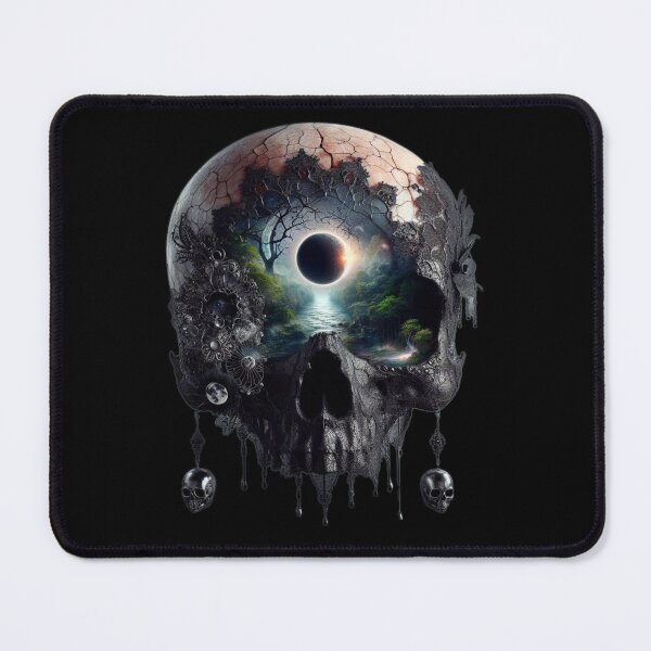 Item preview, Gothic Eclipse – Macabre Skull Forest Mindscape designed and sold by LujziWorld.