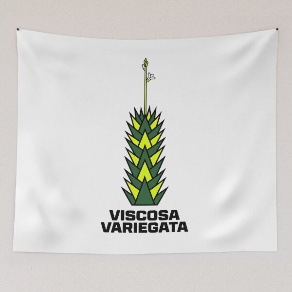 Item preview, Geometric Botanical Viscosa Variegata Succulent Street Art Logo designed and sold by GreenDivisionJP.