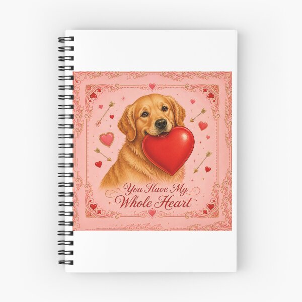 Item preview, Valentine Golden Retriever Heart Love designed and sold by zoughlal.