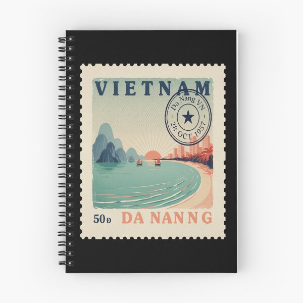 Item preview, Da Nang Vietnam Coastal Postage Stamp Travel Sticker designed and sold by stickercuffs.