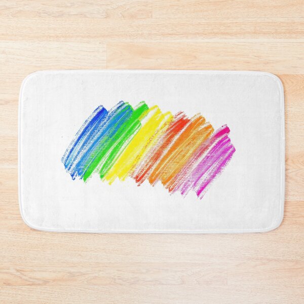 Item preview, Vibrant hand-drawn rainbow scribble created with wax pastels designed and sold by MiraCleAI.