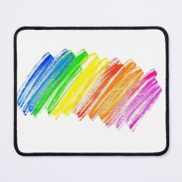 Item preview, Vibrant hand-drawn rainbow scribble created with wax pastels designed and sold by MiraCleAI.