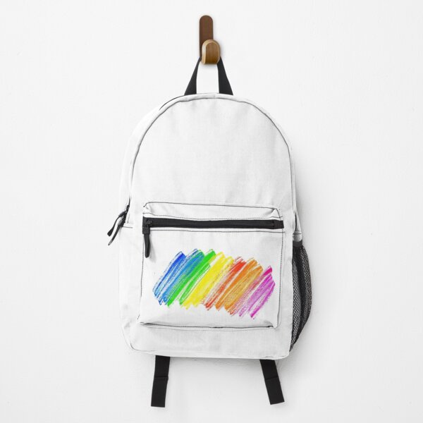 Item preview, Vibrant hand-drawn rainbow scribble created with wax pastels designed and sold by MiraCleAI.