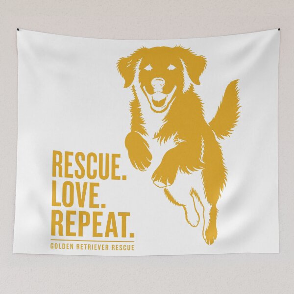 Item preview, Rescue Golden Retriever Love Repeat designed and sold by zoughlal.