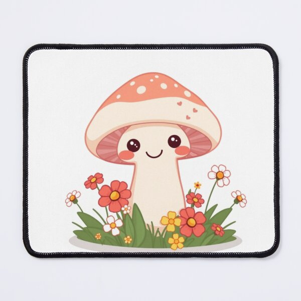 Item preview, Kawaii Mushroom Kawaii Cartoon - Modern Graphic Ar designed and sold by QuirkThreadsCo.