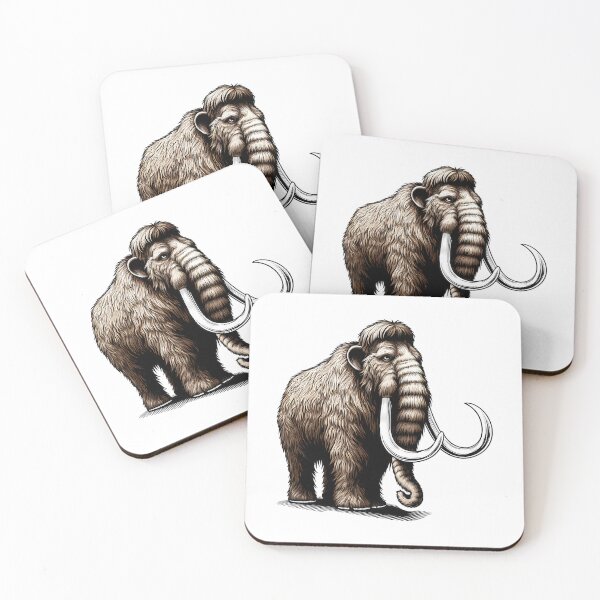 Item preview, Woolly Mammoth Prehistoric Animal Art designed and sold by sunnonoli.