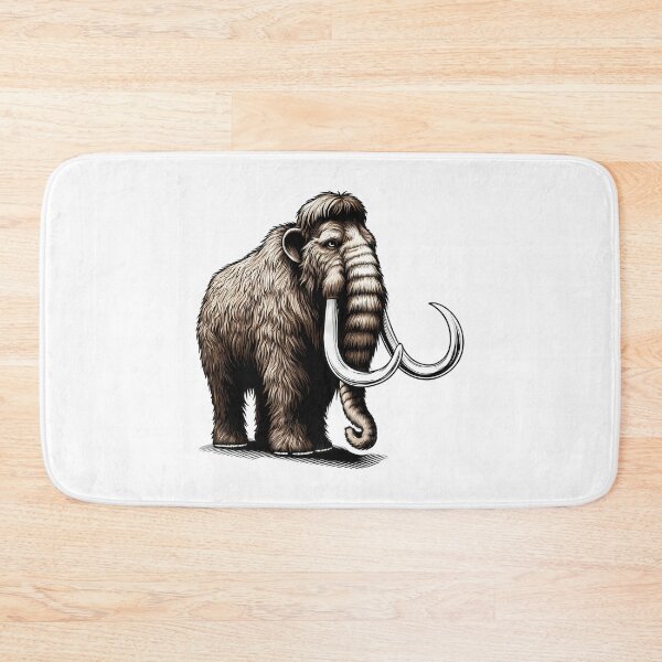 Item preview, Woolly Mammoth Prehistoric Animal Art designed and sold by sunnonoli.