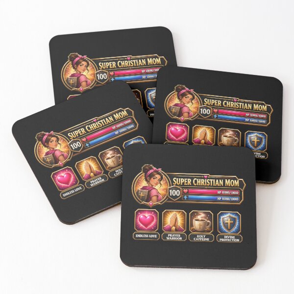 Item preview, Super Christian Mom Level 100 Gamer RPG Geek Mother Gift designed and sold by Faith Level Up.