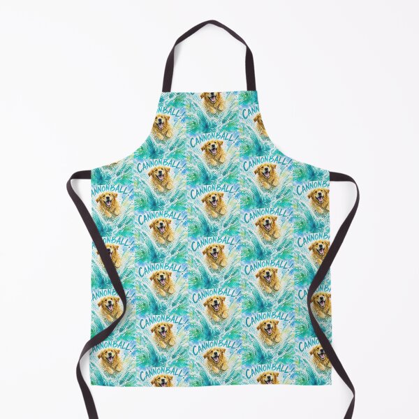 Item preview, Summer Golden Retriever Cannonball Splash designed and sold by zoughlal.