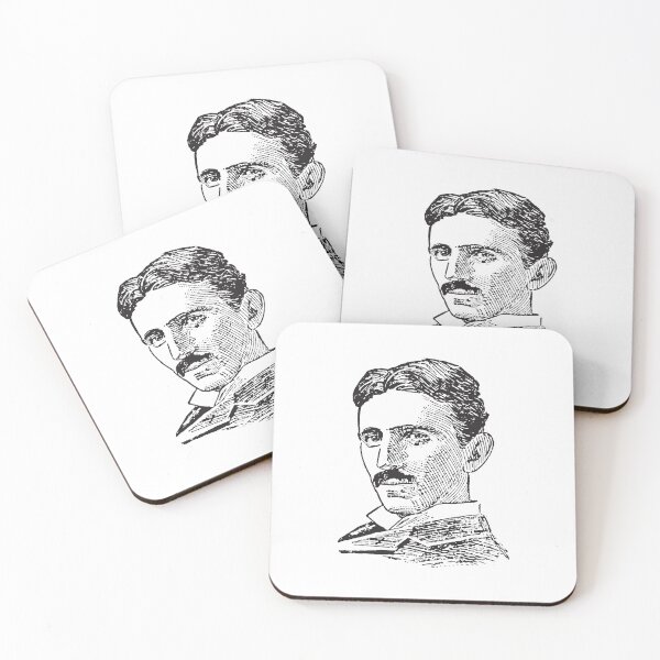 Item preview, Vintage Engraving Nikola Tesla Portrait Graphic designed and sold by RickTShop.