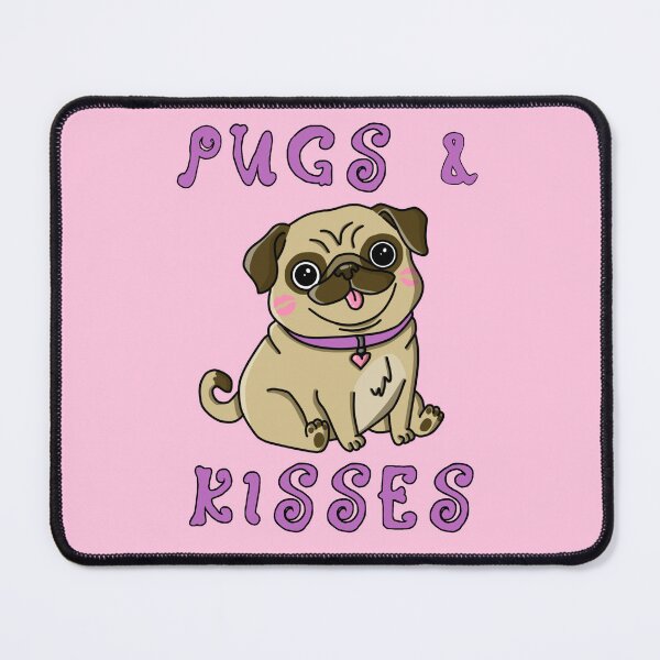 Item preview, pugs and kisses designed and sold by trinketgal.