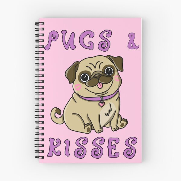 Item preview, pugs and kisses designed and sold by trinketgal.