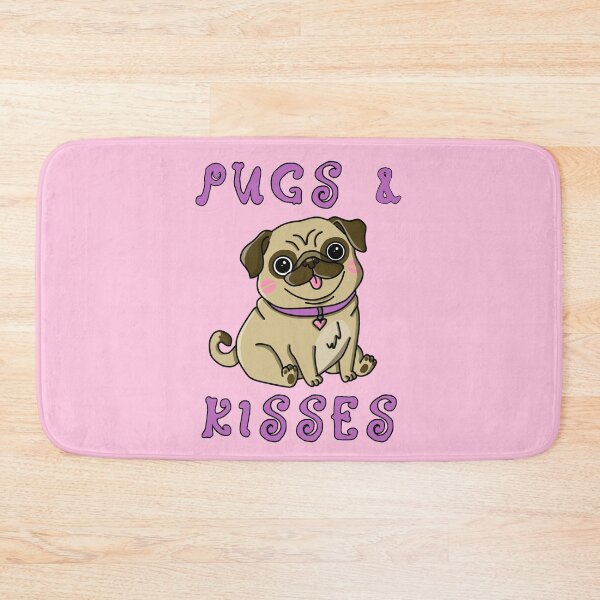 Item preview, pugs and kisses designed and sold by trinketgal.